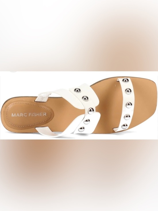 Marc Fisher Shoes - Marc fisher White minimalist Studded Sandals